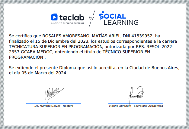 titulo en tramite